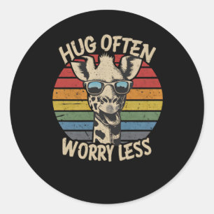 Hug Often  Classic Round Sticker