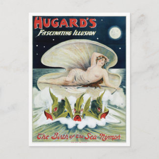 Hugard's ~ Fascinating Illusion Vintage Magic Act Postcard
