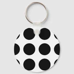 Huge Black Dots Key Ring