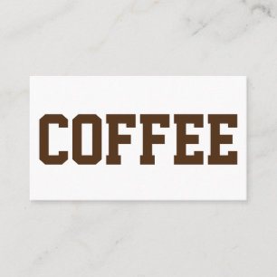 Huge Black Text on White Punch Loyalty Card