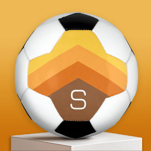 Huge Colorful Chevron Darts with Monogram Soccer Ball