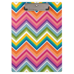 Huge Colourful Chevron Pattern Clipboard
