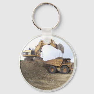 Huge Excavator / Dump Truck Key Ring