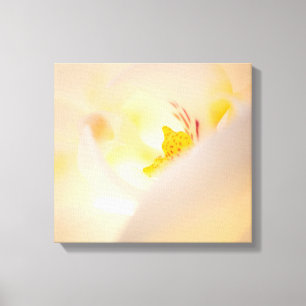 Huge flower in warm colours canvas print