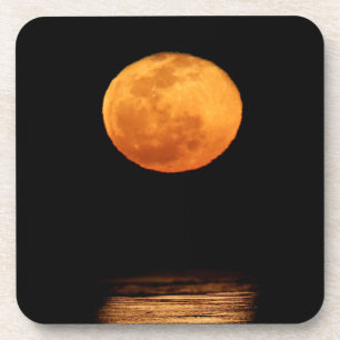 Huge Full Moon South Padre Island, Texas Coaster