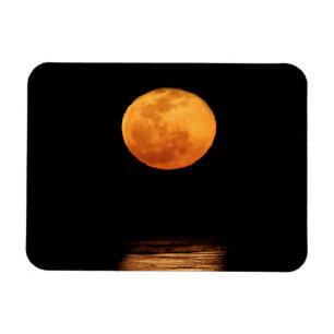 Huge Full Moon South Padre Island, Texas Magnet
