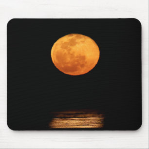 Huge Full Moon   South Padre Island, Texas Mouse Pad