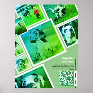 Huge Great Dane Kennel Promotion  Poster