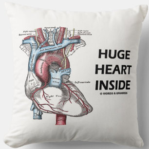 Huge Heart Inside Human Heart Anatomy Diagram Cushion