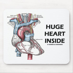 Huge Heart Inside Mouse Pad