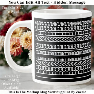 Huge I Love Big Mugs Custom Hidden Message Soup