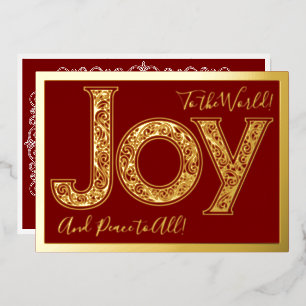 Huge Joy to the World in Red, Gold