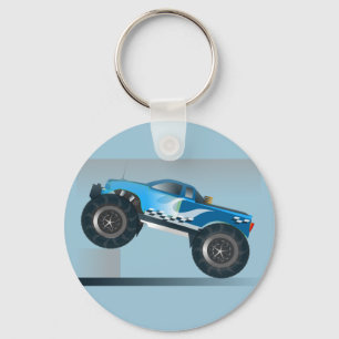 Huge Monster Truck Speedway-lover Design Key Ring