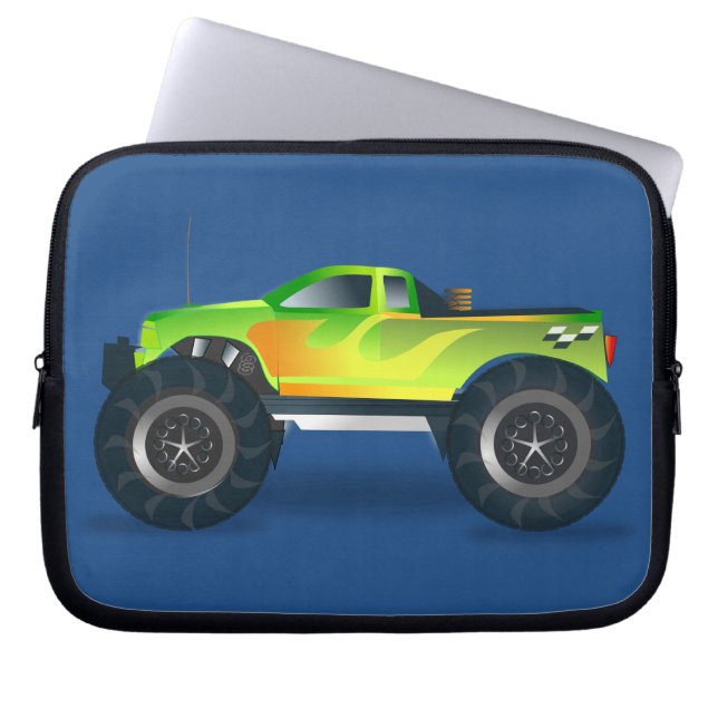 Huge Monster Truck Speedway-lover Design Laptop Sleeve (Front)