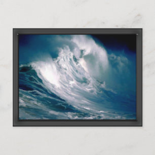Huge Ocean Rogue Wave Painting Postcard