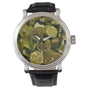 Huge Pile of Chocolate Filled Gold Coins Watch