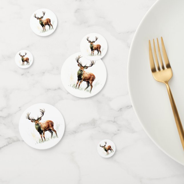 Huge Racked Deer  Confetti (Group)