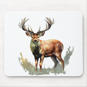 Huge Racked Deer Mouse Pad