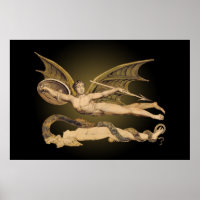HUGE Satan & Eve Wall Art Poster 60x40