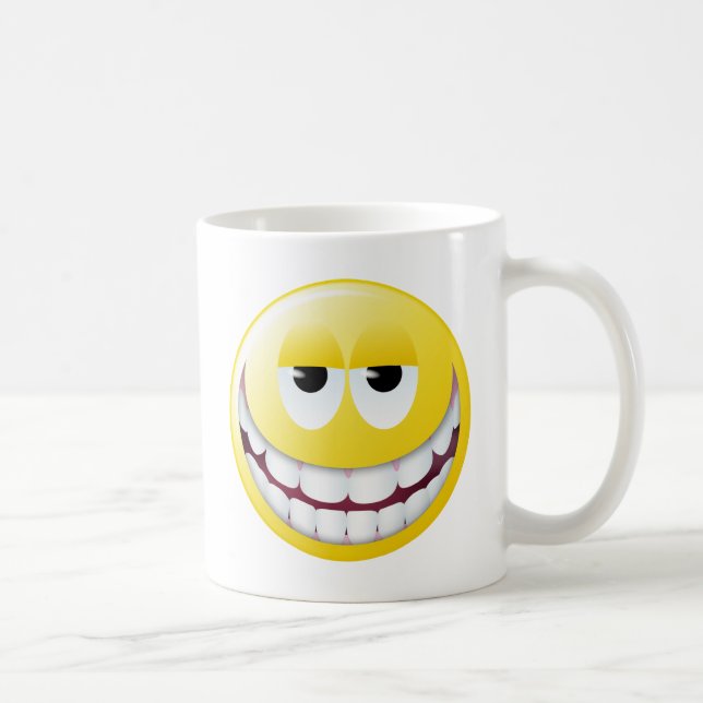 Huge Smile Face Coffee Mug (Right)