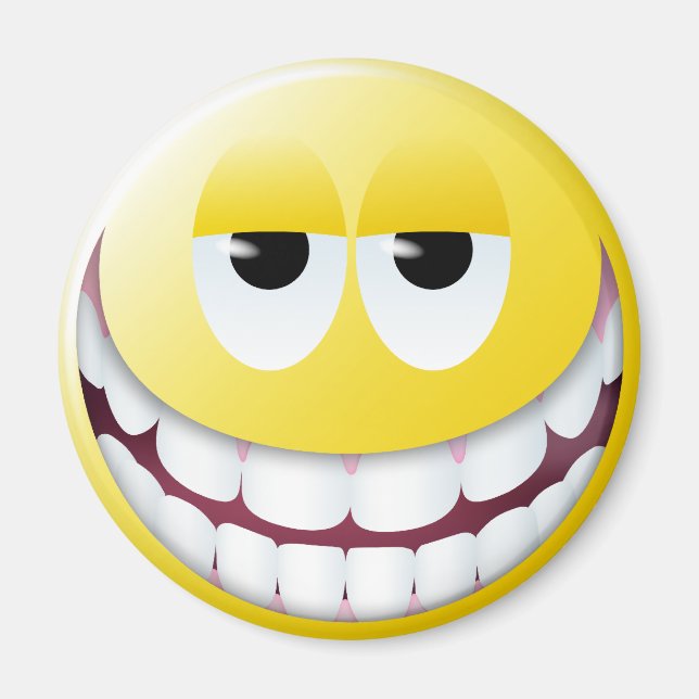 Huge Smile Face Magnet (Front)