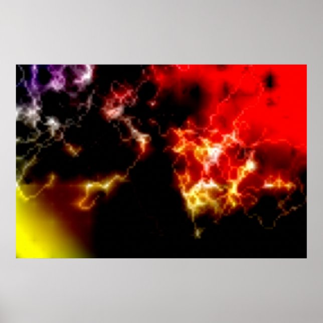 Huge Solar Flares Poster 2 (Front)