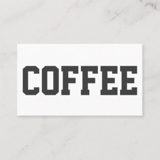 Huge Text on White Double Punch Number Loyalty Card