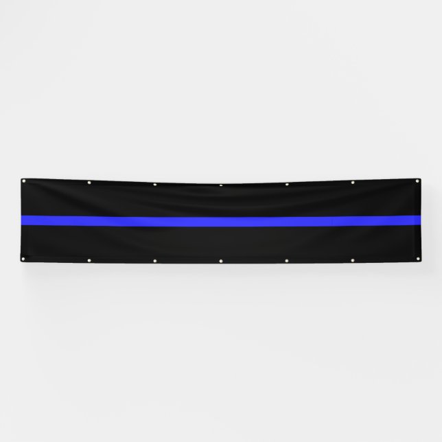 Huge Thin Blue Line Standard Version Banner (Horizontal)