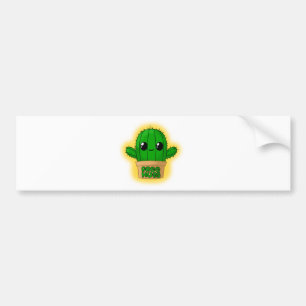 Huggable Cactus Bumper Sticker