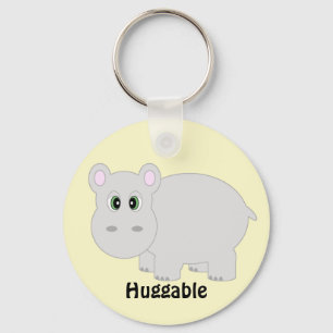 Huggable Hippo Keychain