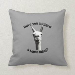 Hugged a Llama Cushion