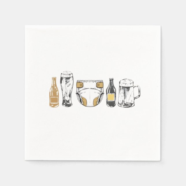 Huggies and Chuggies Napkin (Front)