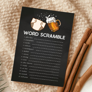 Huggies and Chuggies Shower Word Scramble Game
