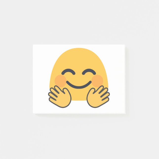 Hugging Emoji Post-it Notes (Front)