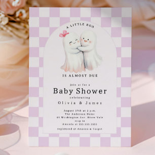 Hugging Ghost Couple Baby Shower  Invitation