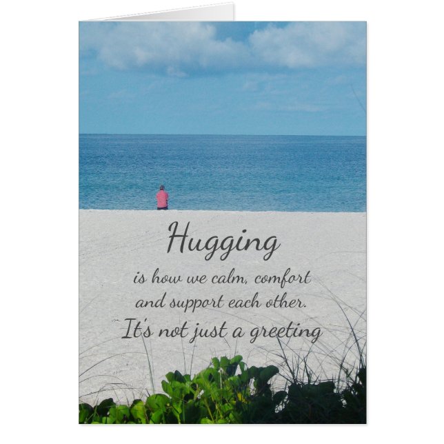 Hugging Greeting Card (Front)