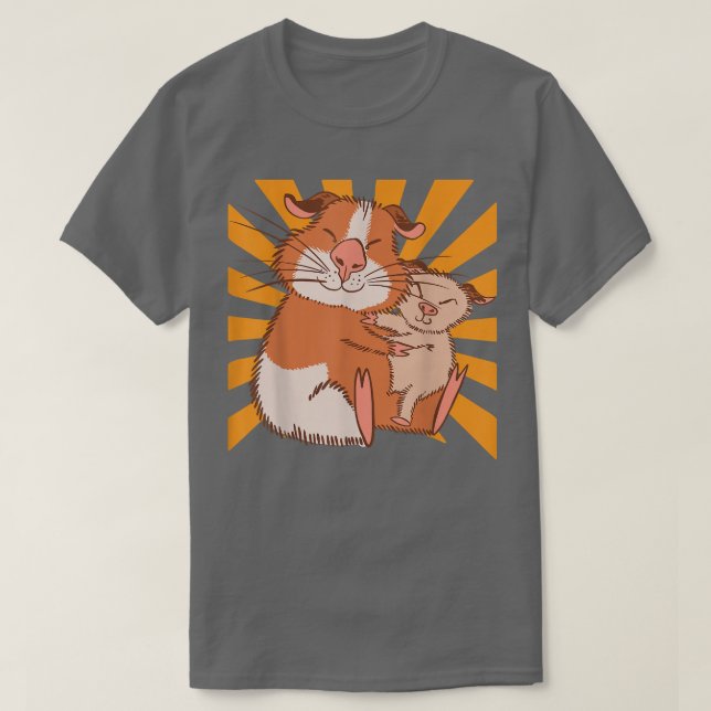 Hugging Guinea Pig Mum  T-Shirt (Design Front)