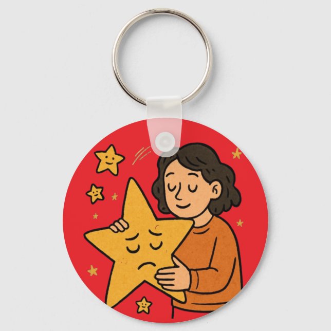 hugging the stars key ring (Front)