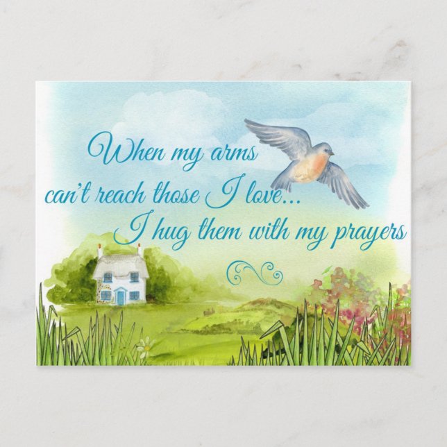 Hugging You With My Prayers Card (Front)