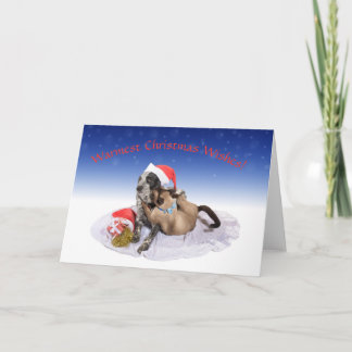 Huggy Christmas Card