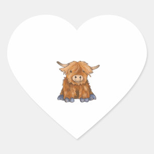 Huggy Harry - Part of my Fluffy Friends Series Cla Heart Sticker