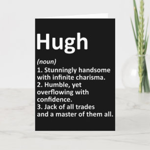 Hugh Definition Personalised Name Funny Birthday G Card