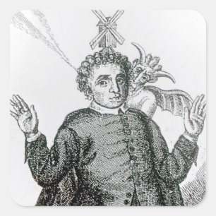 Hugh Peter  fiery army preacher Square Sticker