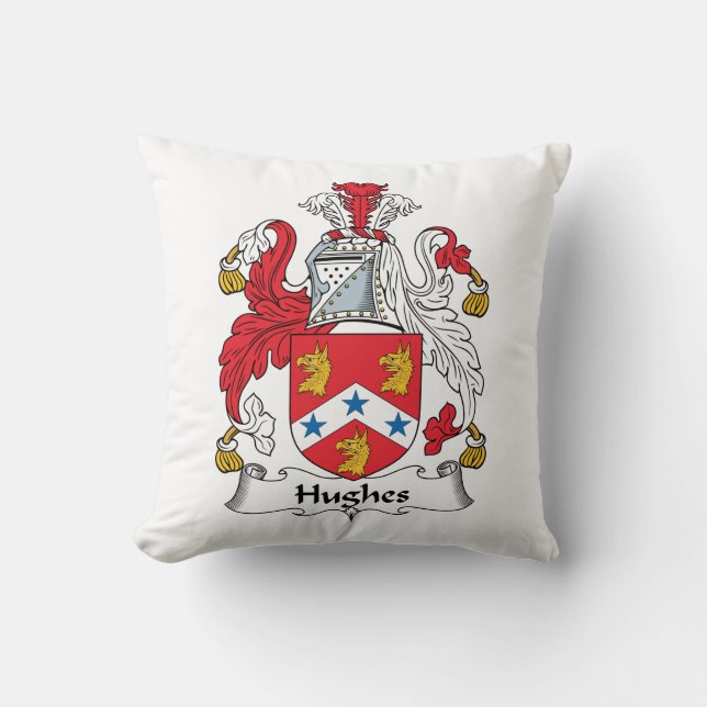 Hughes Family Crest Cushion (Front)