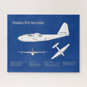 Hughes H-4 Hercules Spruce Goose - Airplane Plans  Jigsaw Puzzle