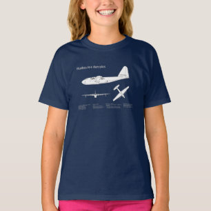 Hughes H-4 Hercules Spruce Goose - Airplane Plans  T-Shirt