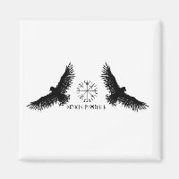 Hugin & Munin | Vegvisir | Odins Raben | schwarz