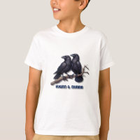 Huginn and Muninn Kids T-Shirt, Odin's Ravens Tee