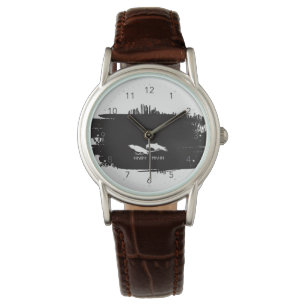 Huginn and Muninn Viking Ravens Ink Design Watch