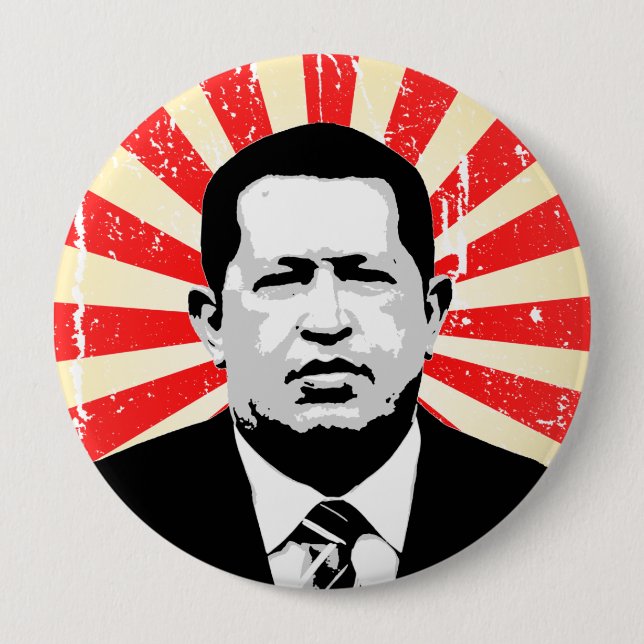 Hugo Chavez 10 Cm Round Badge (Front)